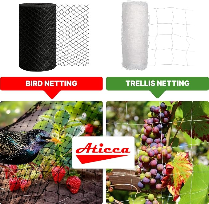 Heavy Duty Bird Netting for Garden Protection & Fruit Trees, 25x25 Ft - Image 5