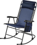 Yaheetech 26in Rocking Chair Outdoor Zero Gravity Folding Chairs Rocking Chairs by Yaheetech