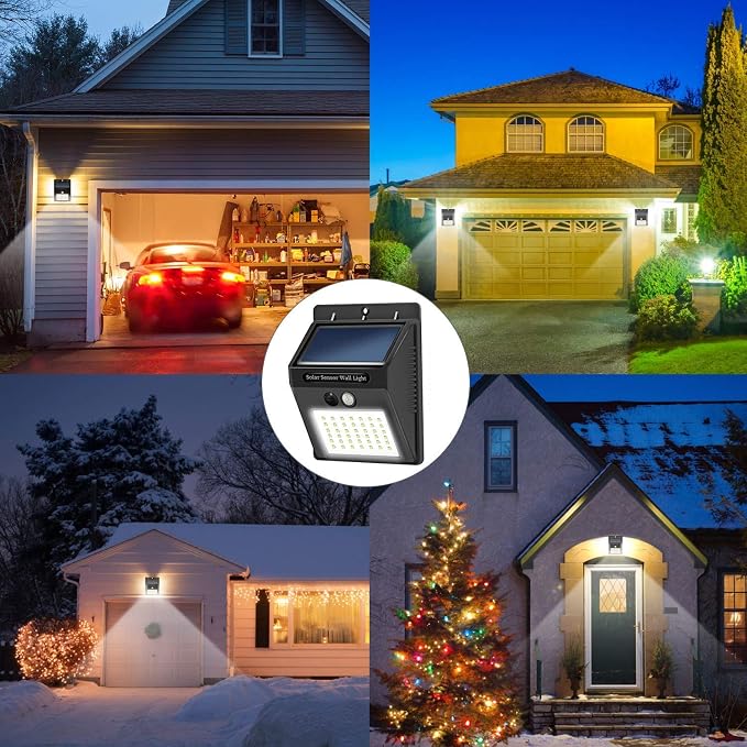 Solar Lights Outdoor, Solar Security Lights Solar Motion Sensor Lights Wireless - Image 6