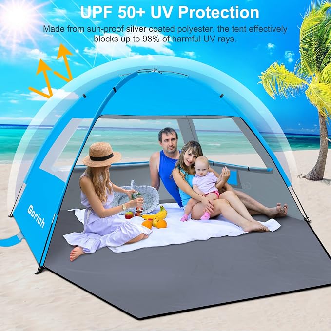 Gorich Beach Tent Sun Shelter for 3/4-5/6-7/8-10 Person - Image 3
