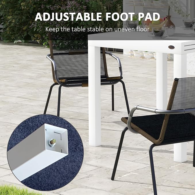 Outsunny Expandable Patio Dining Table - Image 7