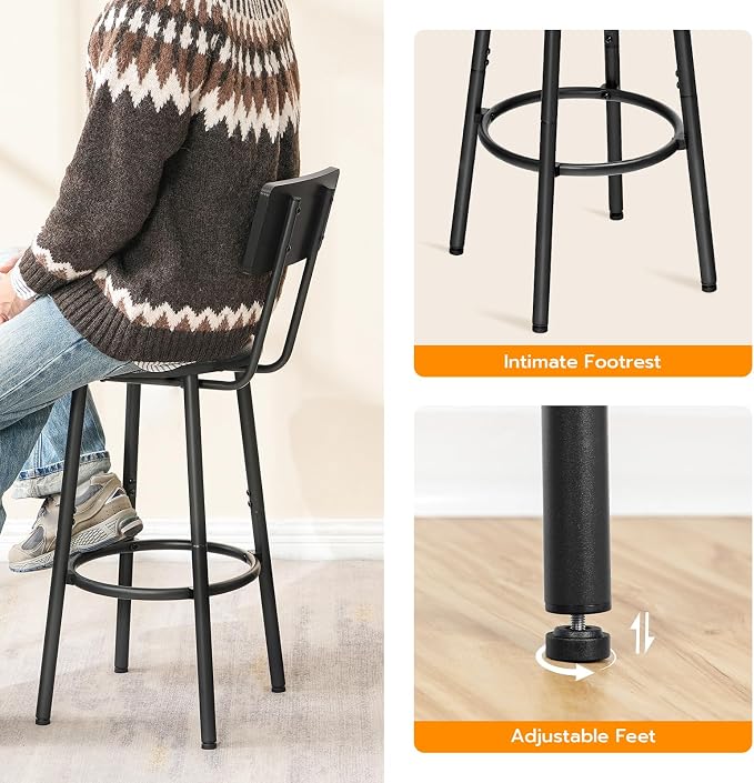 HOOBRO Bar Stools, Bar Chairs - Image 8