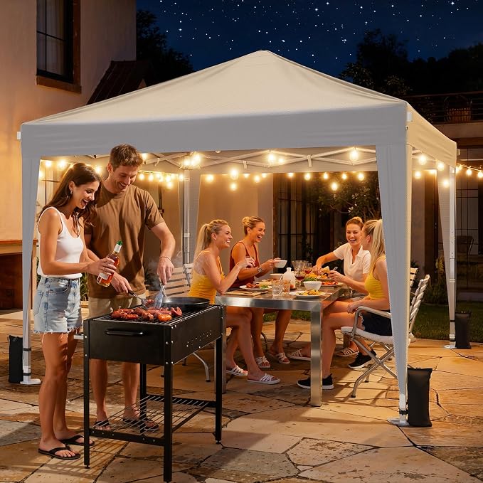 10x10 Pop Up Canopy with Sidewalls, Instant Portable Canopy Tent with Carry Bag - Image 8