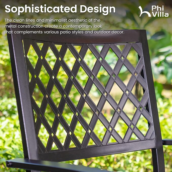 PHI VILLA 9 Pieces Outdoor Dining Set - Image 6