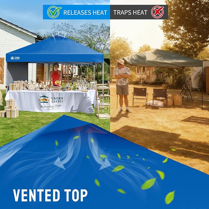 CROWN SHADES 12x12 Pop Up Canopy Tent Instant Commercial - Image 6