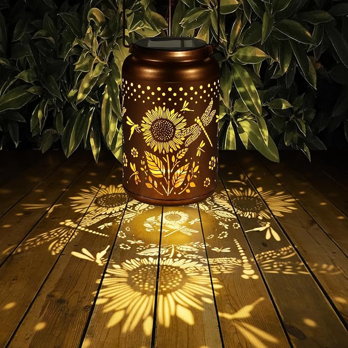 Solar Lanterns Outdoor Waterproof Hummingbird Garden Decor Christmas Gifts - Image 3