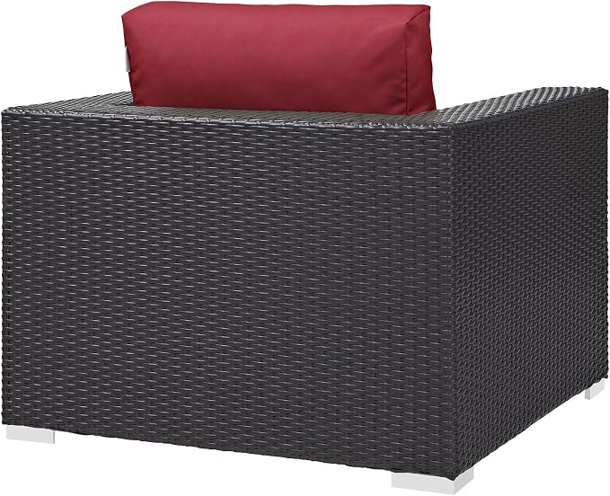 Modway Convene Wicker Rattan Outdoor Patio Arm Chair - Image 5