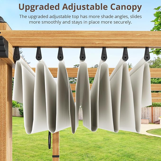 10 x 13 ft Aluminum Pergola - Image 5