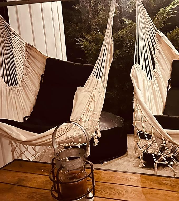 MIZTLI Hammock Chair Hanging Chair Swing Chair XXL Large Macrame Swing Indoor - Image 6