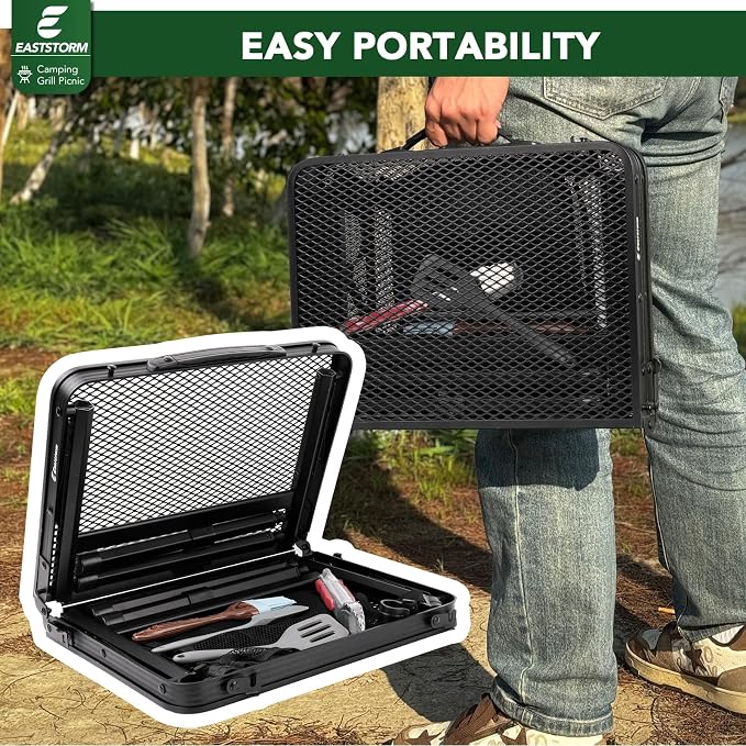 Folding Picnic Table for Grill Outdoor Camping Table - Image 5