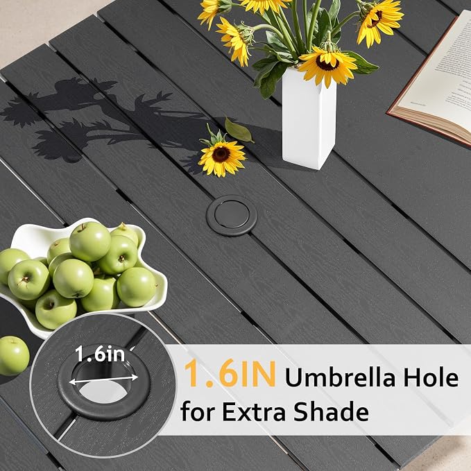 70 Inch Outdoor Patio Dining Table - Image 4
