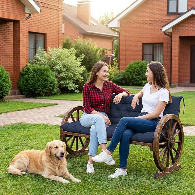 Waterproof Porch Swing Cushion Replacement, Thick 4" 2–3 Seat Outdoor Swing - Image 5