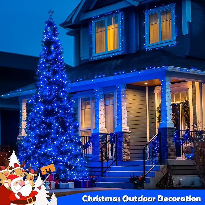 JMEXSUSS 2 Pack Solar String Lights Outdoor Waterproof, Total 66 FT 200 LED - Image 4