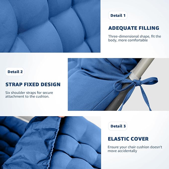 Patio Lounge Chair Cushion, Waterproof Zero Gravity Chair Cushions - Image 4