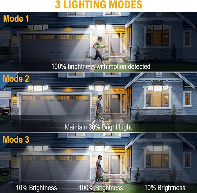 2500LM Solar Lights Outdoor - Image 6