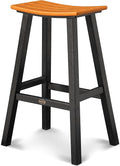 POLYWOOD 2012-FBLTA Contempo Bar Height Saddle Seat Barstool by POLYWOOD