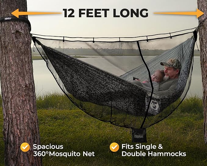 Foxelli XL Hammock Net – 12ft Net - Image 4