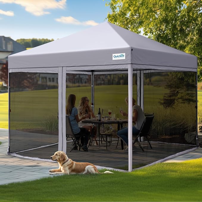 Quictent 10'x10’ Pop up Screened Canopy Tent by QUICTENT