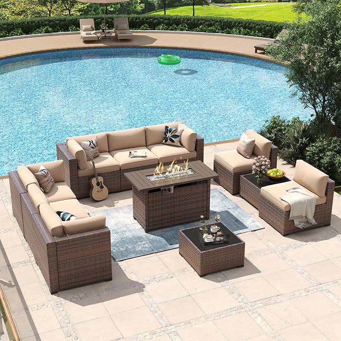 Aoxun 11 Piece Patio Furniture Set by Aoxun