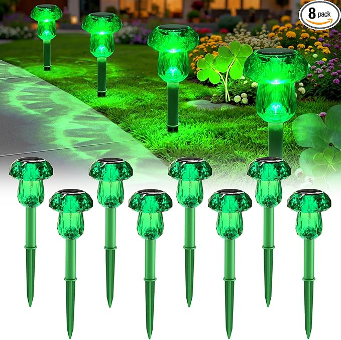 Mancra 8 Pack Solar Garden Lights Outdoor by Mancra