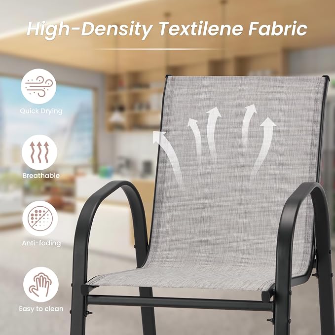 2-Piece Outdoor Bar Stool Set - Image 6