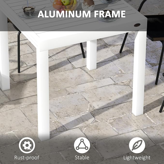 Outsunny Expandable Patio Dining Table - Image 5