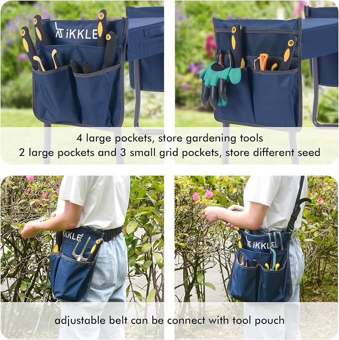 ikkle Heavy Duty Garden Kneeler Seat and Gardening Stool - Image 7