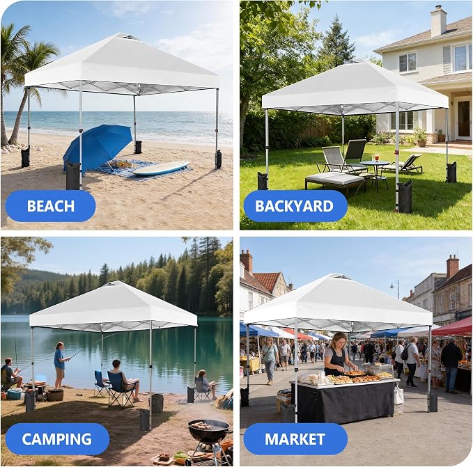 Sweetcrispy 10x10ft Pop Up Canopy Tent - Image 6