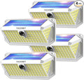 TECKNET 461 LED Solar Powered Outdoor Lights, 270° Angle & 3 Lighting Modes by Tecknet
