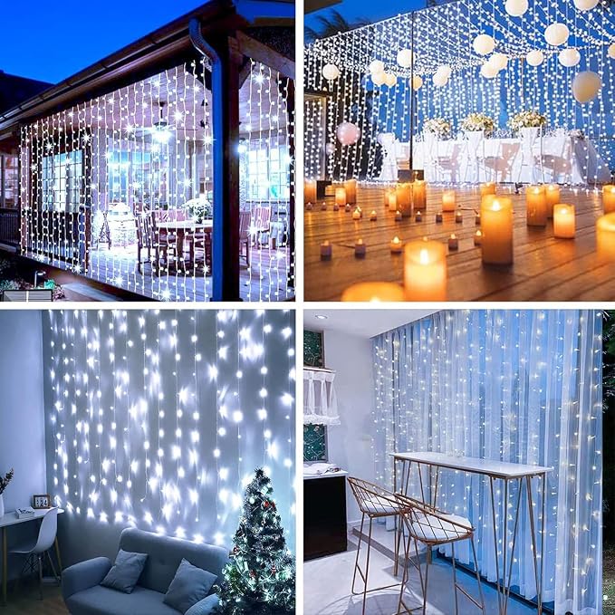 300LED Solar Curtain Lights - Image 2