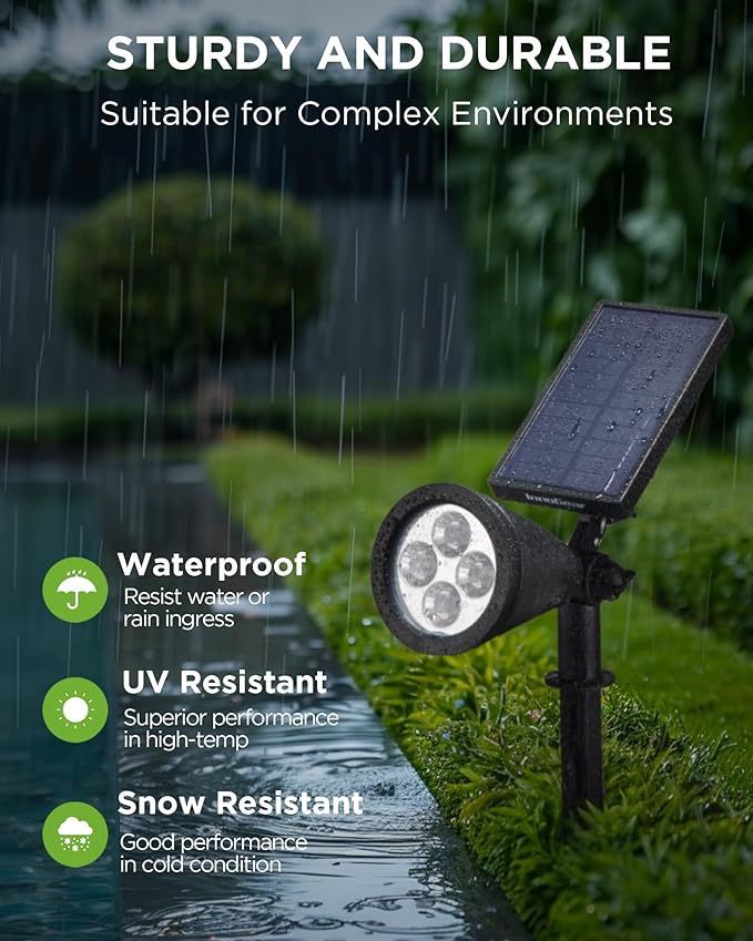 InnoGear Solar Lights Outdoor Waterproof Solar Garden Light - Image 4
