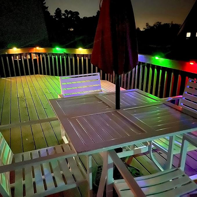 DenicMic Solar Deck Lights Outdoor 16 Pack Step Solar Lights Waterproof - Image 7