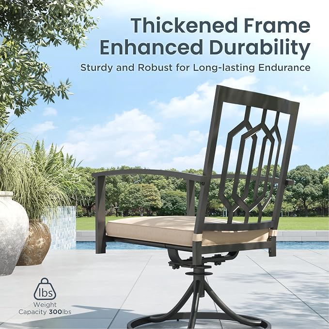 PHI VILLA 5 Pieces Outdoor Dining Set - Image 3