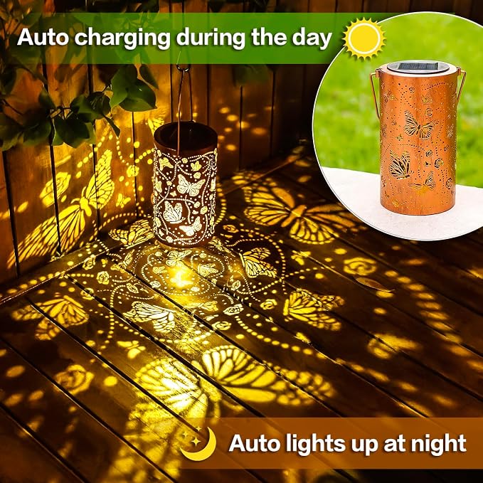 Butterfly Solar Lanterns Outdoor Waterproof Hanging Solar Lights Butterfly Gifts - Image 4
