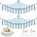Stuffed Animal Hammock with LED Light, Large Stuffed Animals Storage Corner by CERETIA