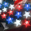 4th of July Twinkle Solar Star String Lights Decorations Outdoor Waterproof by Unknown