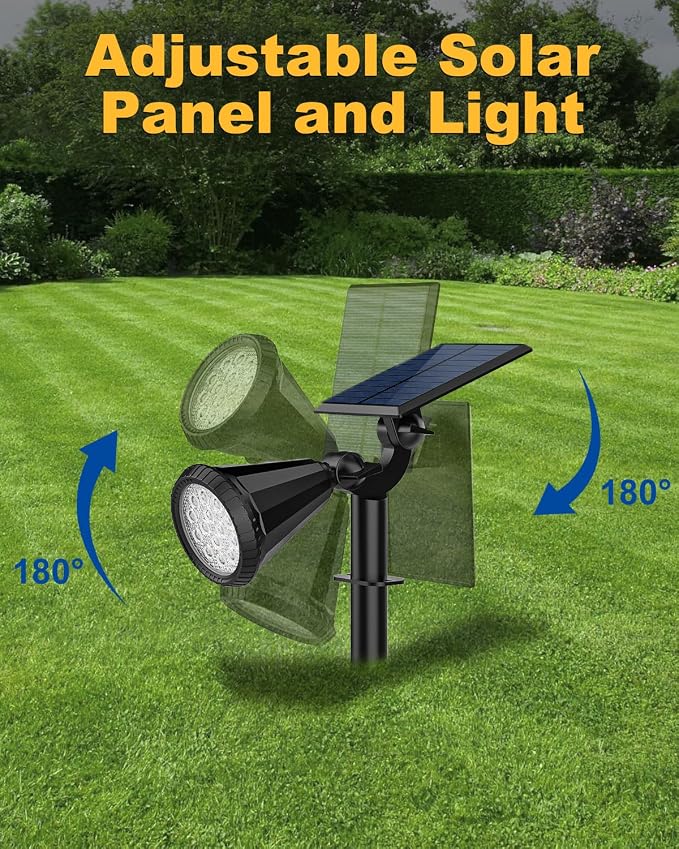 Solar Spot Lights Outdoor Color Changing, 7 Modes/14 LED Outdoor Solar Lights - Image 5
