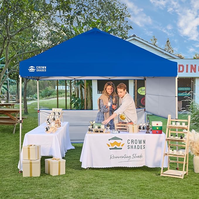CROWN SHADES Canopy Tent, 10 x 10 Foot Portable Pop Up Outdoor Shelter - Image 2