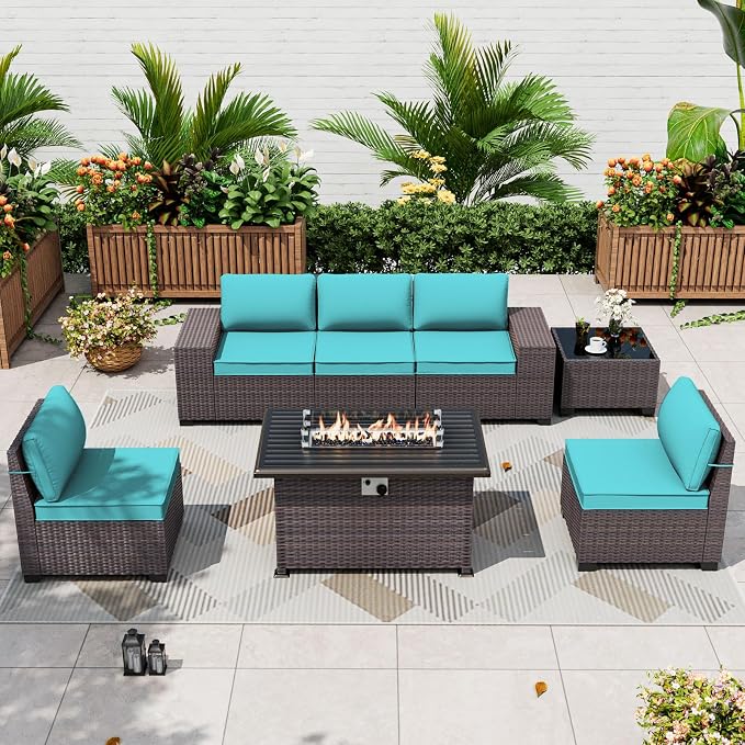 ALAULM 7 Pieces Patio Furniture Set by ALAULM
