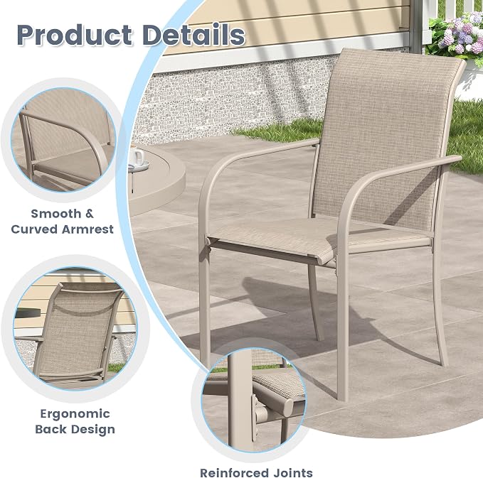 VICLLAX 11 Pieces Patio Outdoor Dining Set - Image 3