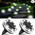 Solar Ground Lights Outdoor 2 Pack Waterproof, Upgraded Solar Garden Lights by SenLuKit