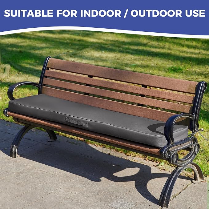 Outdoor Bench Cushions for Outdoor Furniture, Waterproof Bench Pillow, Fade - Image 7