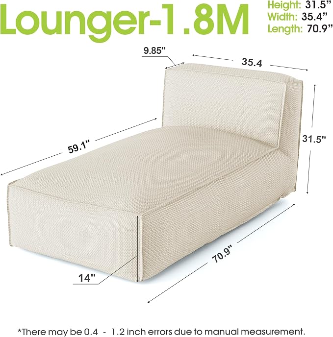Outdoor Bean Bed Chair Sun Lounger, Outdoor Couch Sofa - Image 2