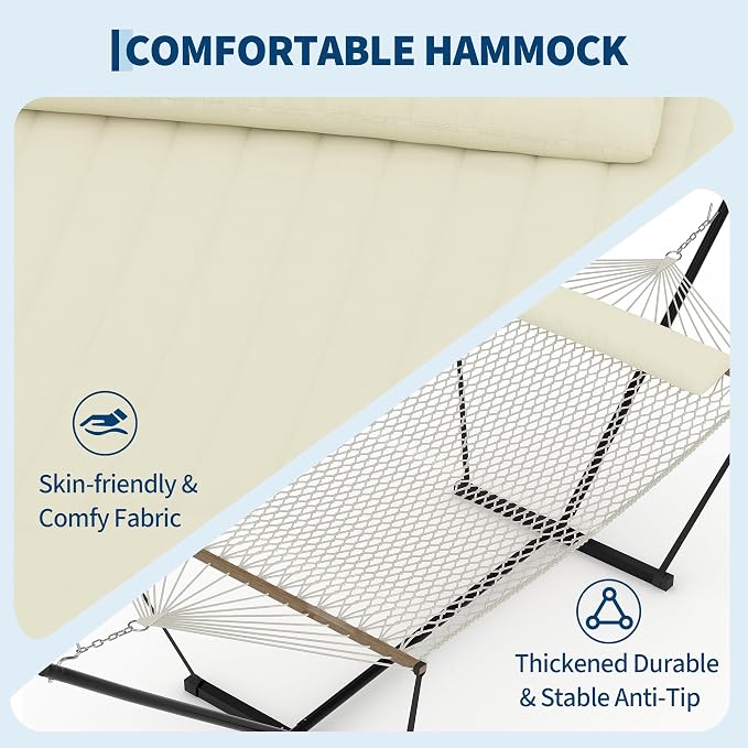 Heavy Duty 2 Person Double Hammock - Image 4
