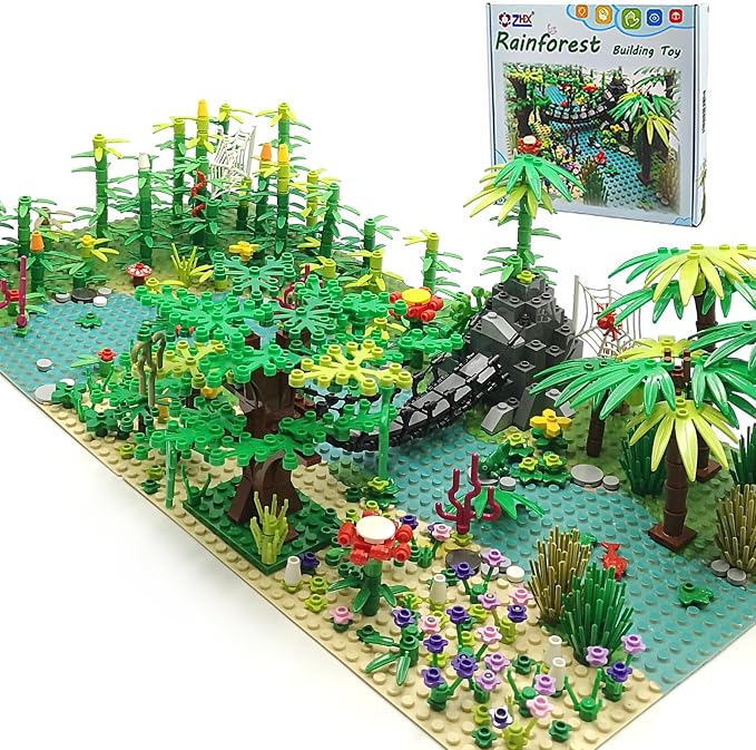 ZHX Rainforest Jungle Bridge Building Block Toys by ZHX