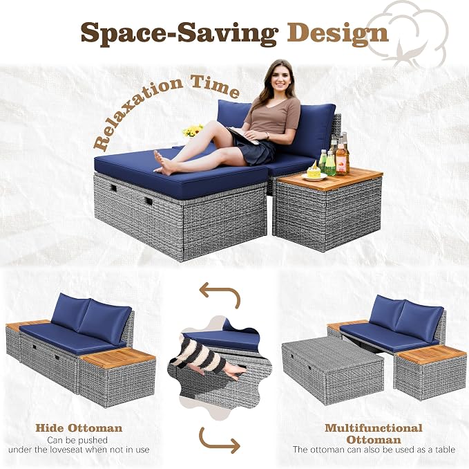 Flamaker Outdoor Rattan Lounge Chair - Image 6