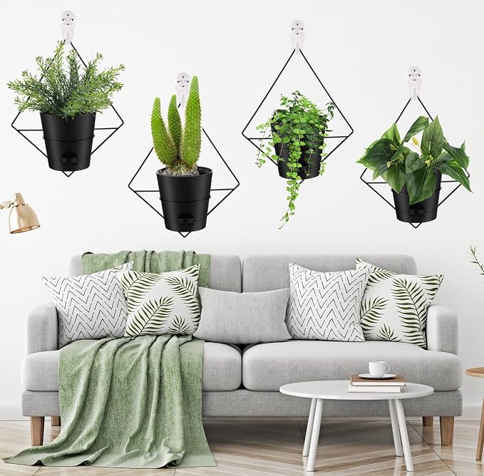 Baderke 6 Sets Wall Planters for Indoor Plants Hanging Wall Planter - Image 6