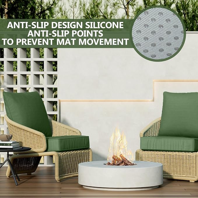22" x 22" x 6" Outdoor Deep Seat Cushions - Image 5