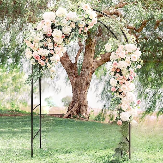Metal Pergola Arbor, 4.6 Feet Wide x7.9 Feet High Assemble Freely - Image 7