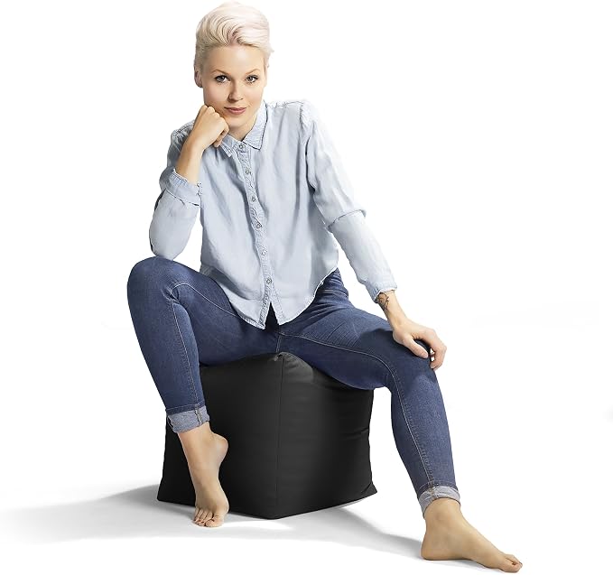 Gouchee Home Cube Brava Pouf Ottoman Foot Rest - Image 7
